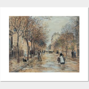 Street in Asnieres by Jean-Francois Raffaelli Posters and Art